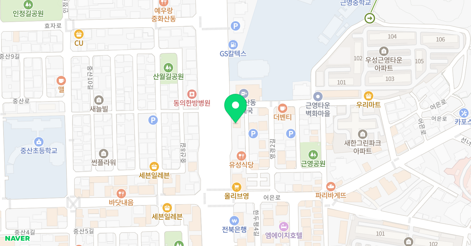 은정연 수학전문학원 위치