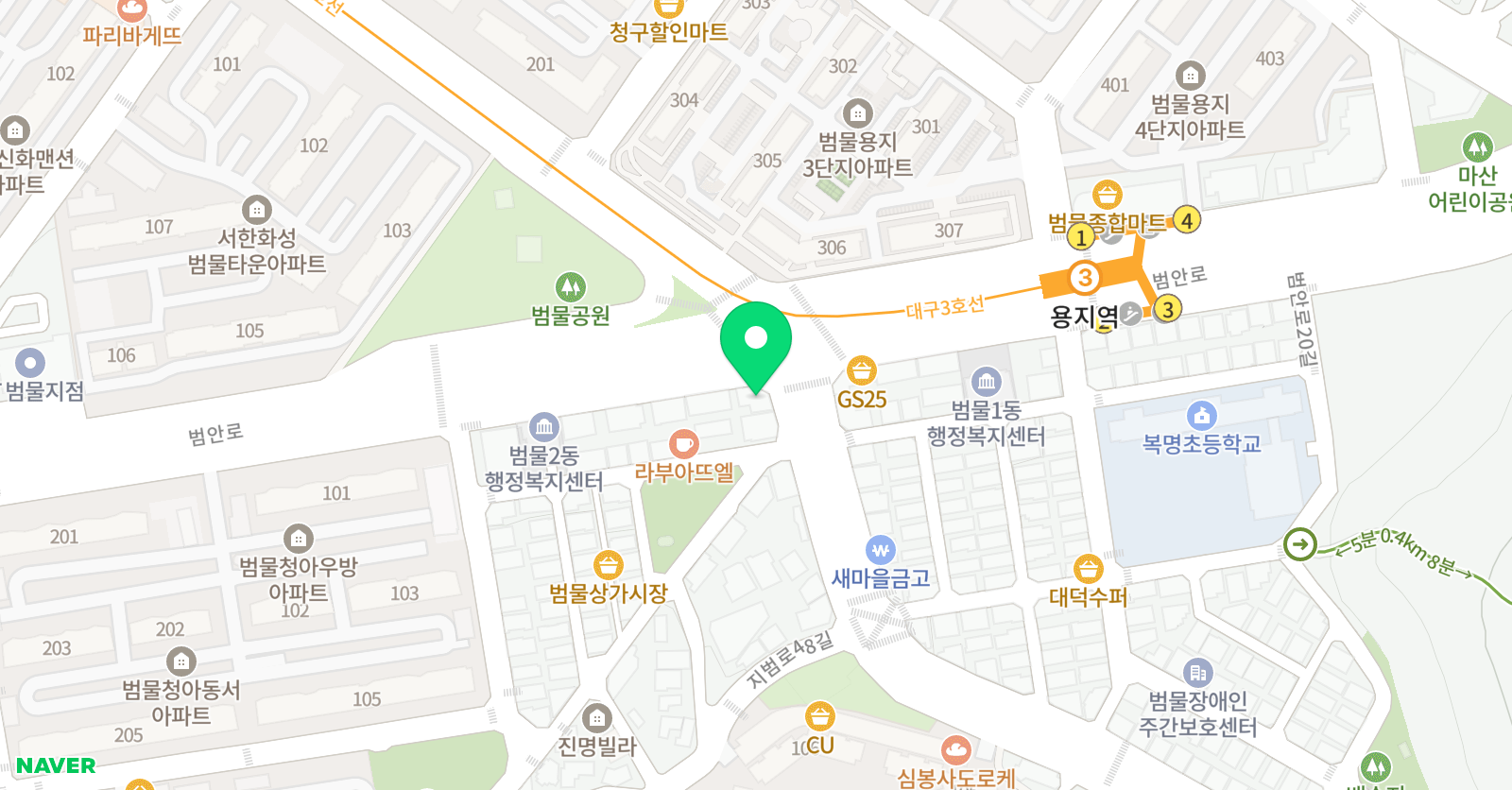 양쌤학원 2호관 위치