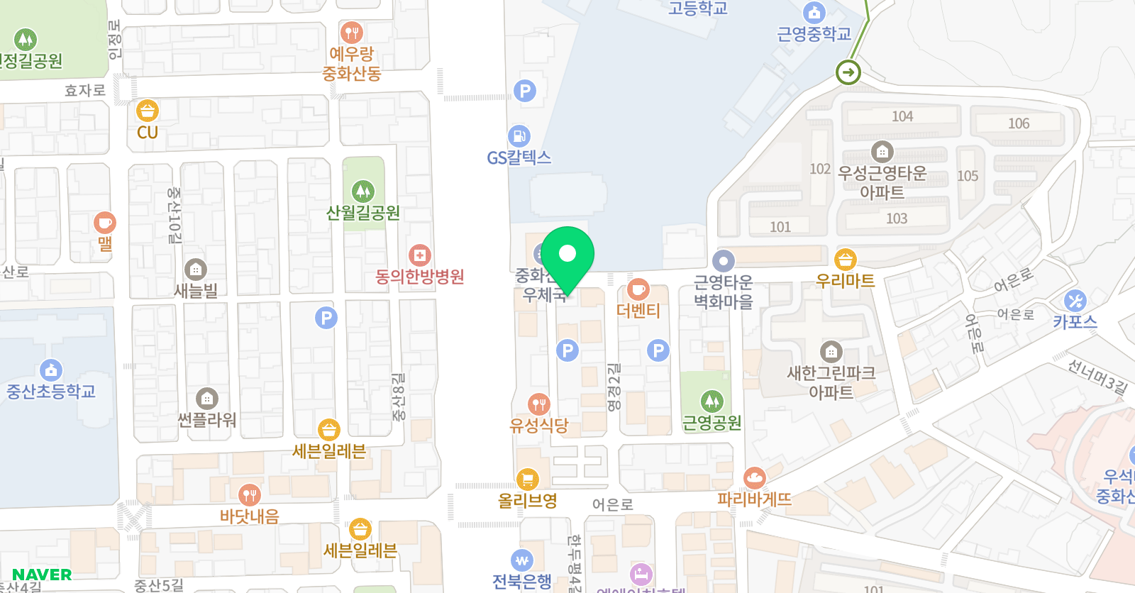 일등 학원 위치