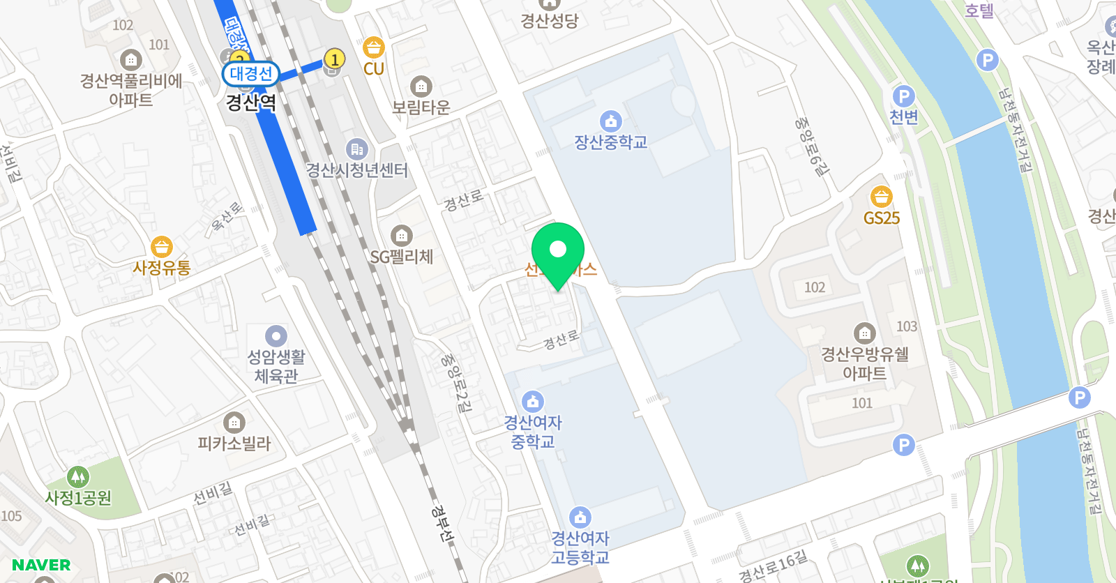 키즈빌 어학원 위치