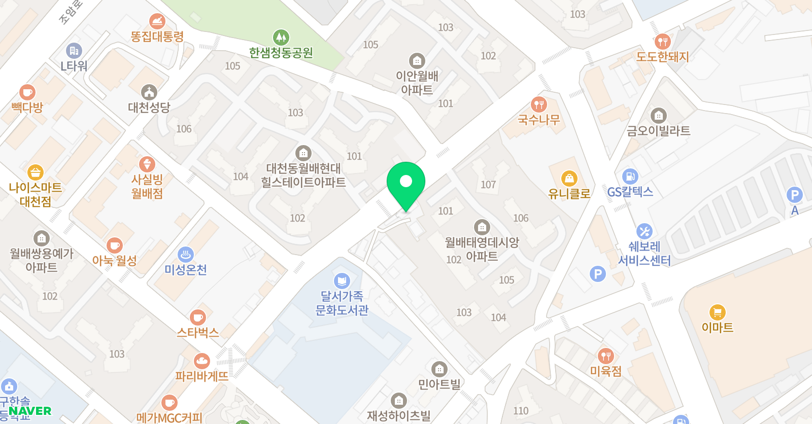 라온음악학원 위치
