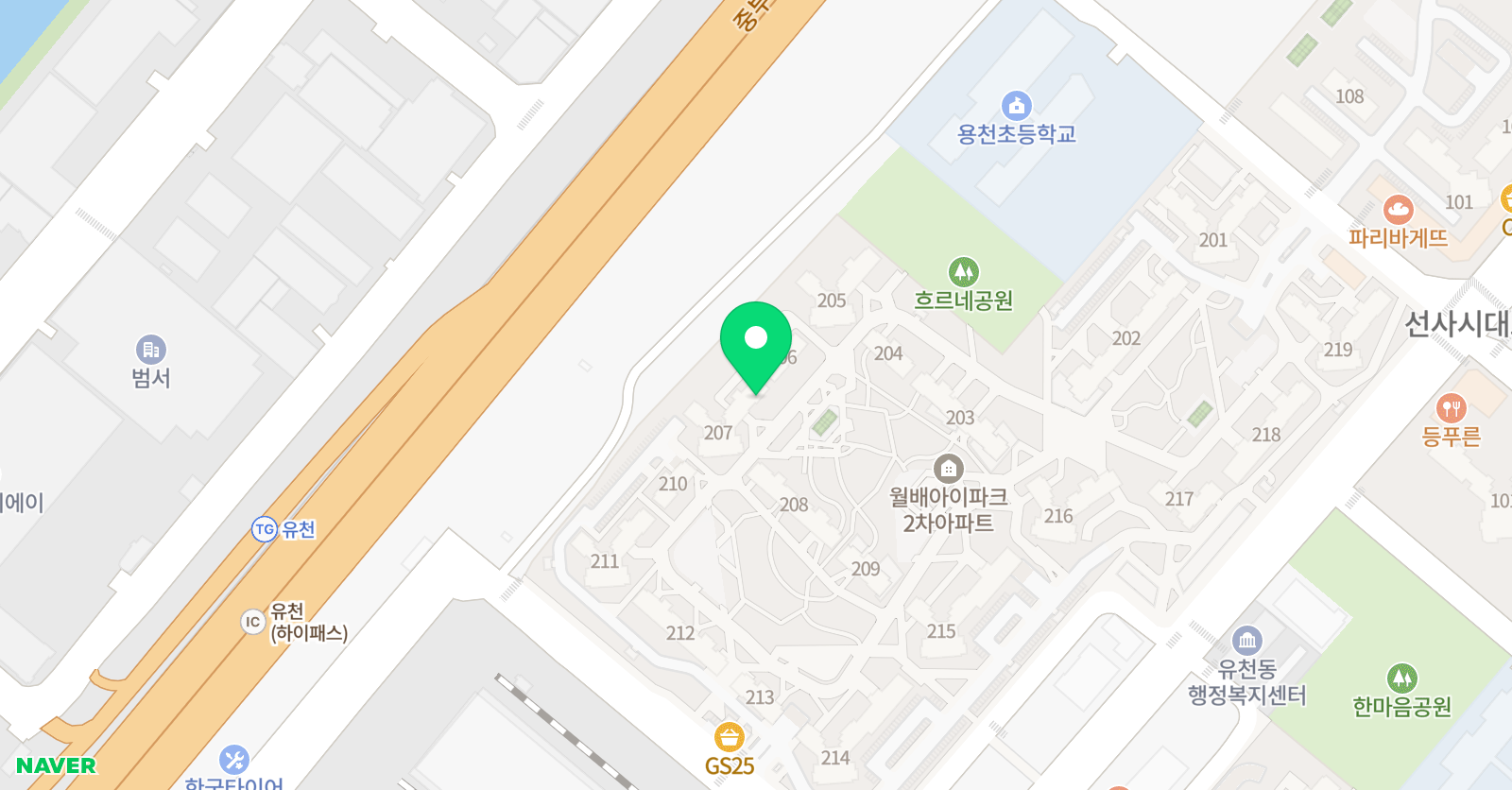 공터 영어 월배아이파크2차센터 위치