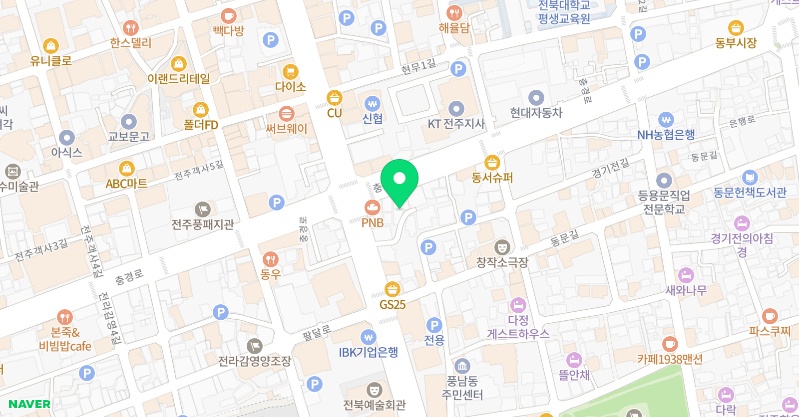 전주굿디자인 미술학원 위치