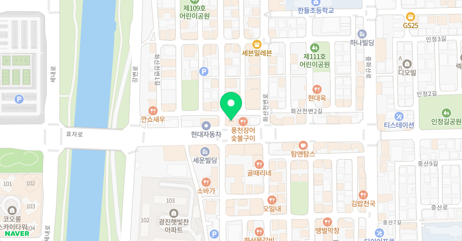 박코치소리 영어훈련소 전주캠퍼스 위치