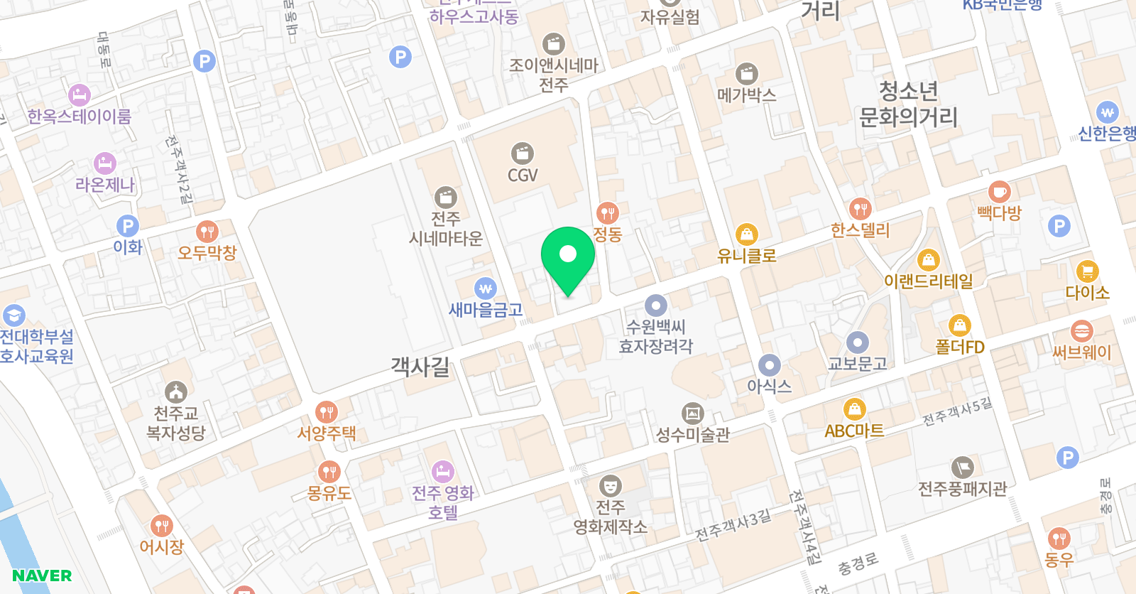 캘리 댄스스튜디오 위치