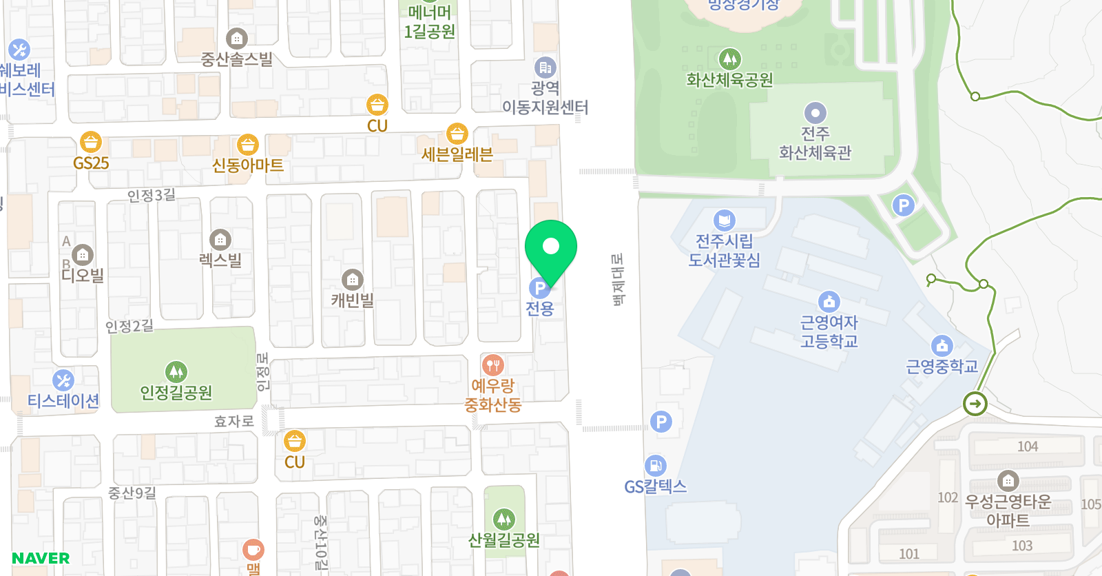 유얼댄스스튜디오 학원 위치