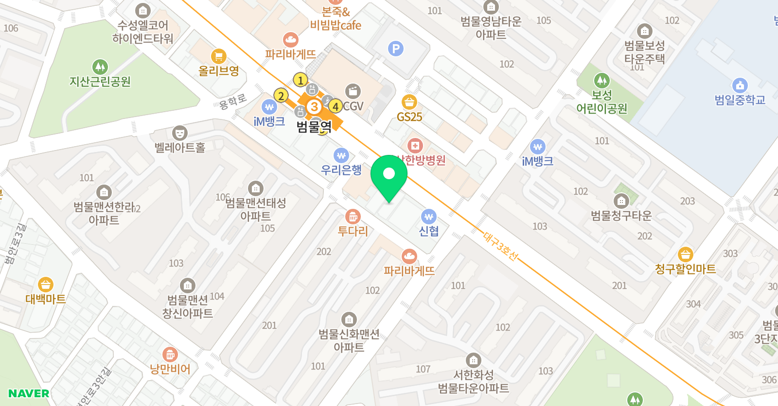 진스영어두쌤수학 학원 위치