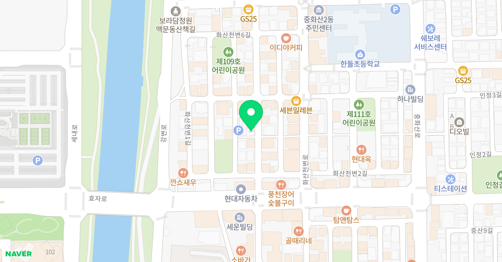 시매쓰 중화산점 위치