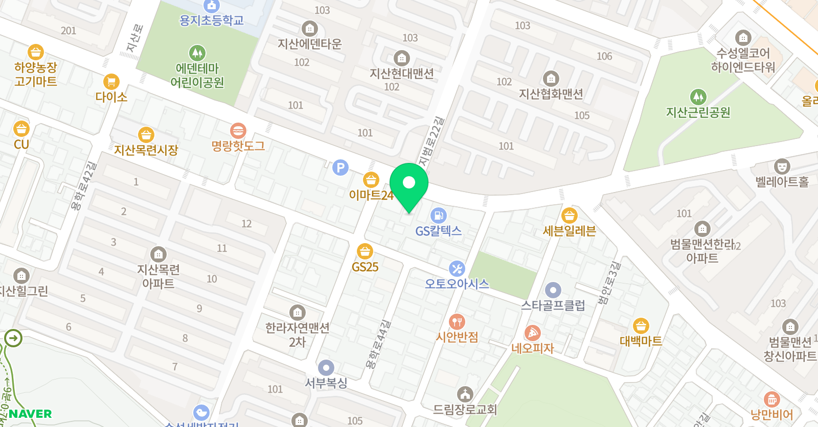 능률주니어랩 대구지산교실 위치