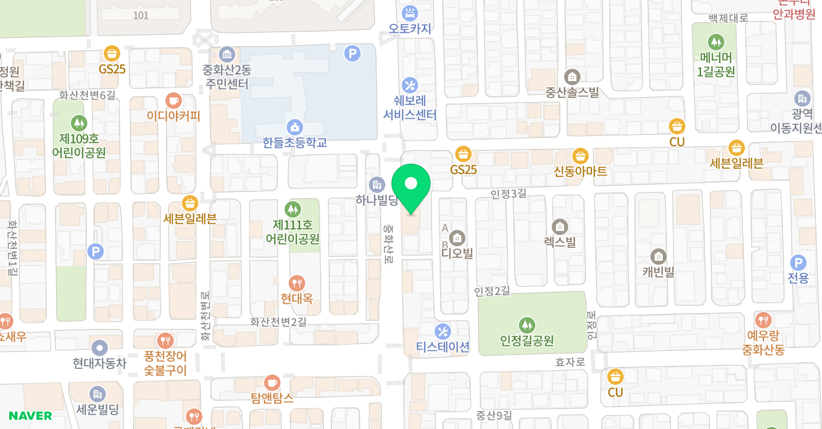 CMS 전주완산영재교육센터(사고력관,초등관) 위치
