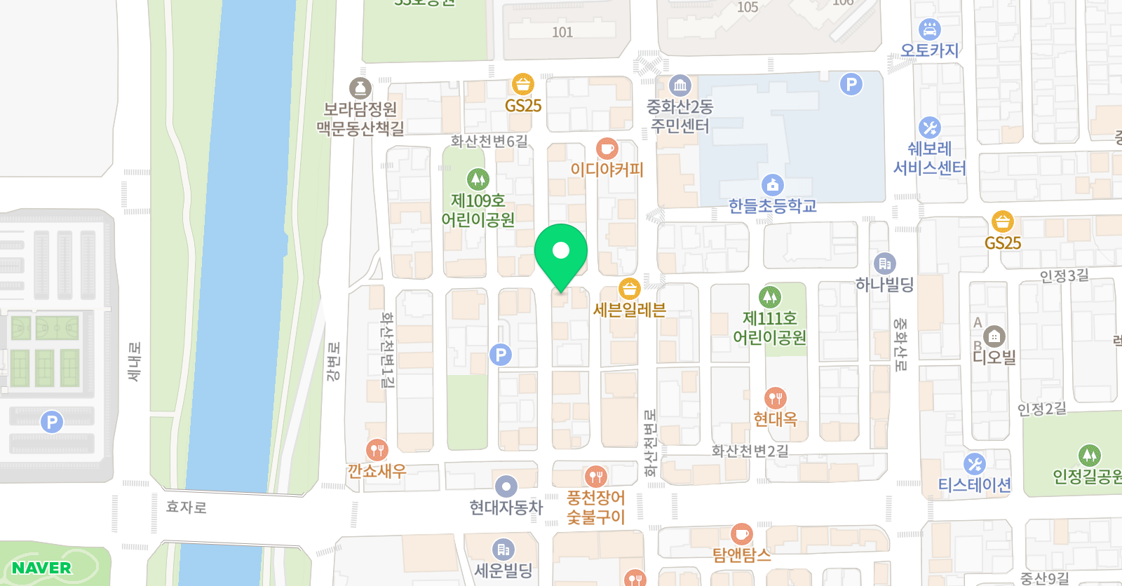 박현 국어전문 학원 위치