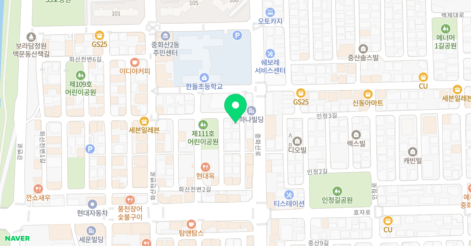 에스원 영어전문학원 위치