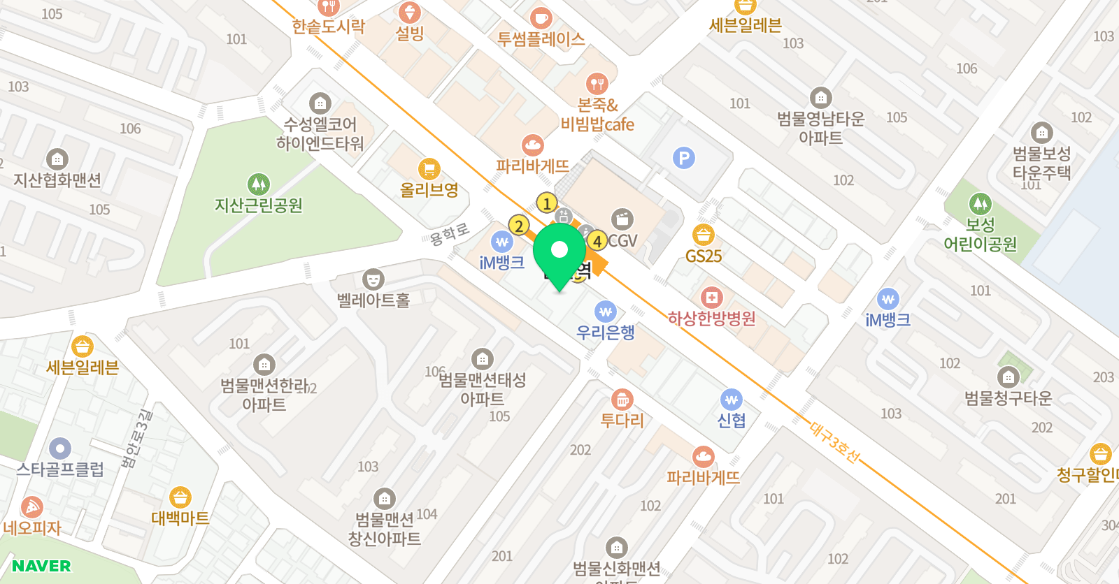 엠베스트SE 범물점 위치