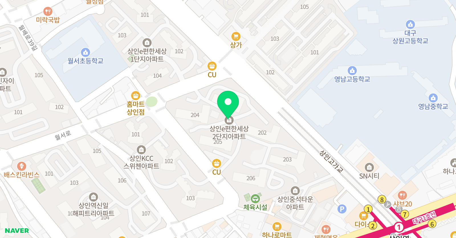 분트쿤스트슐레 대구상인점 위치