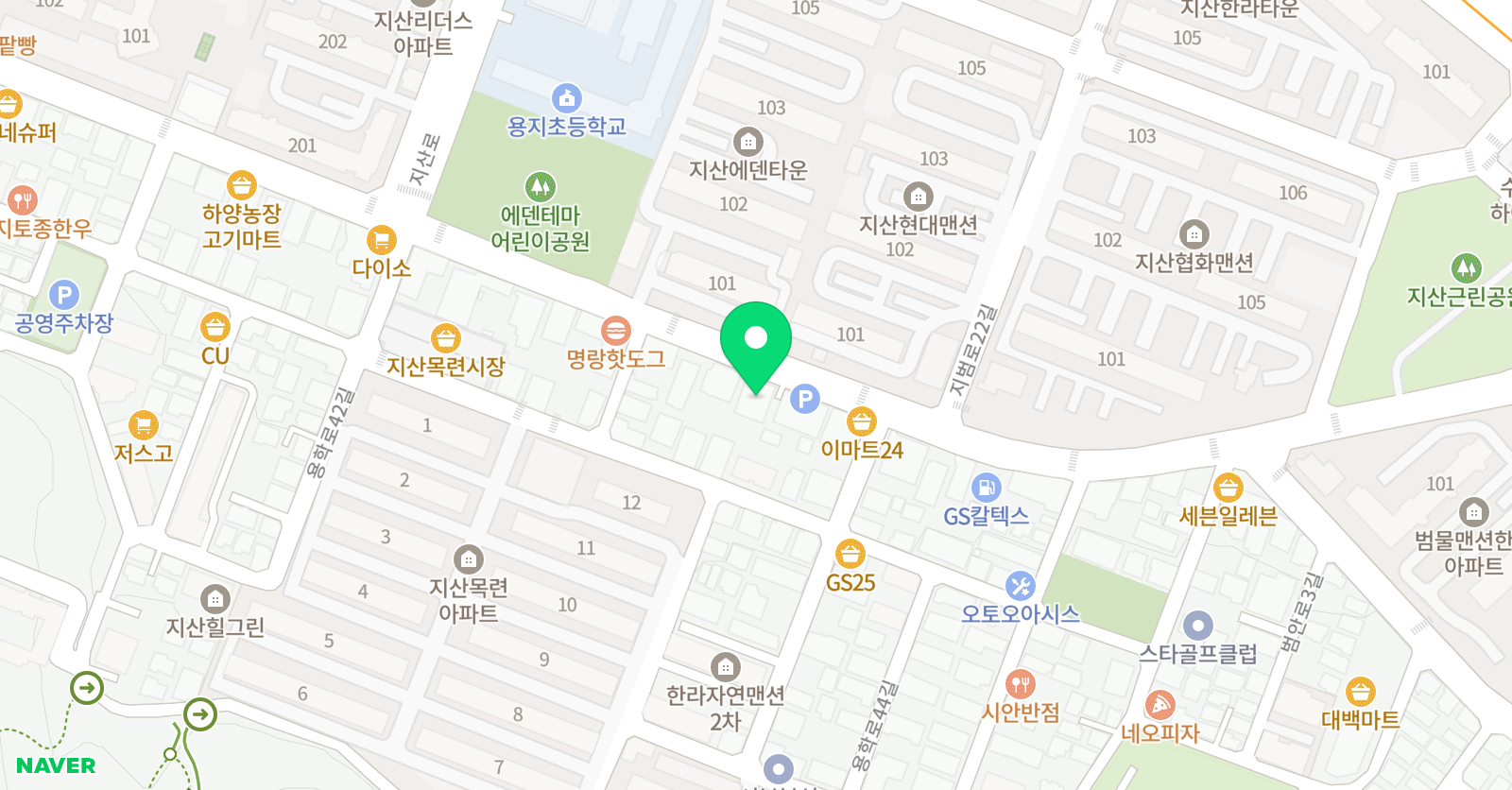 대교하이캠퍼스 대구지산학원 위치