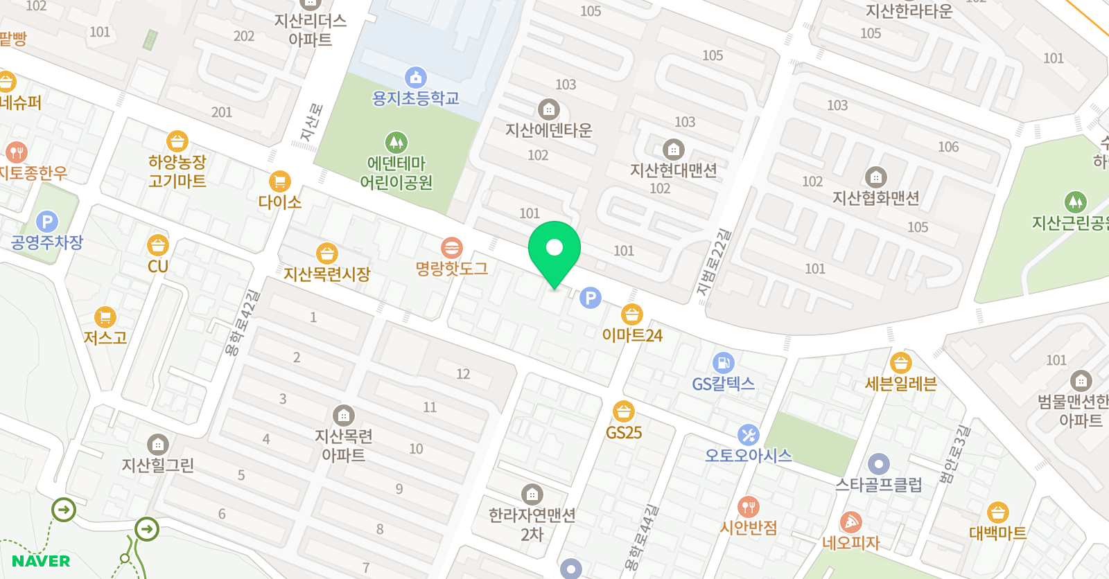 베이리스 영어전문학원 위치