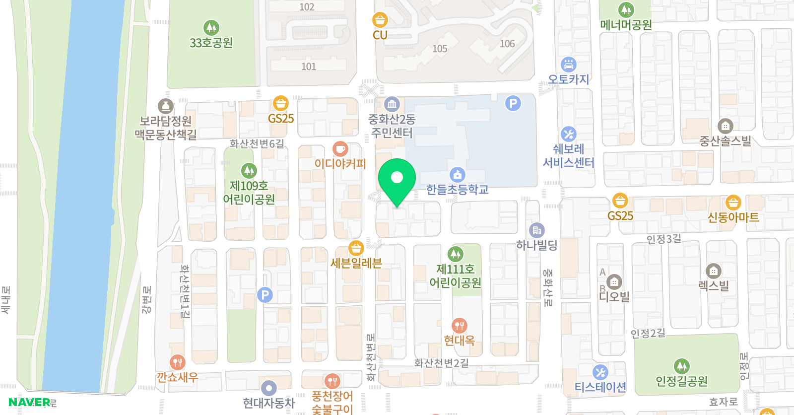 현이화 피아노학원 위치