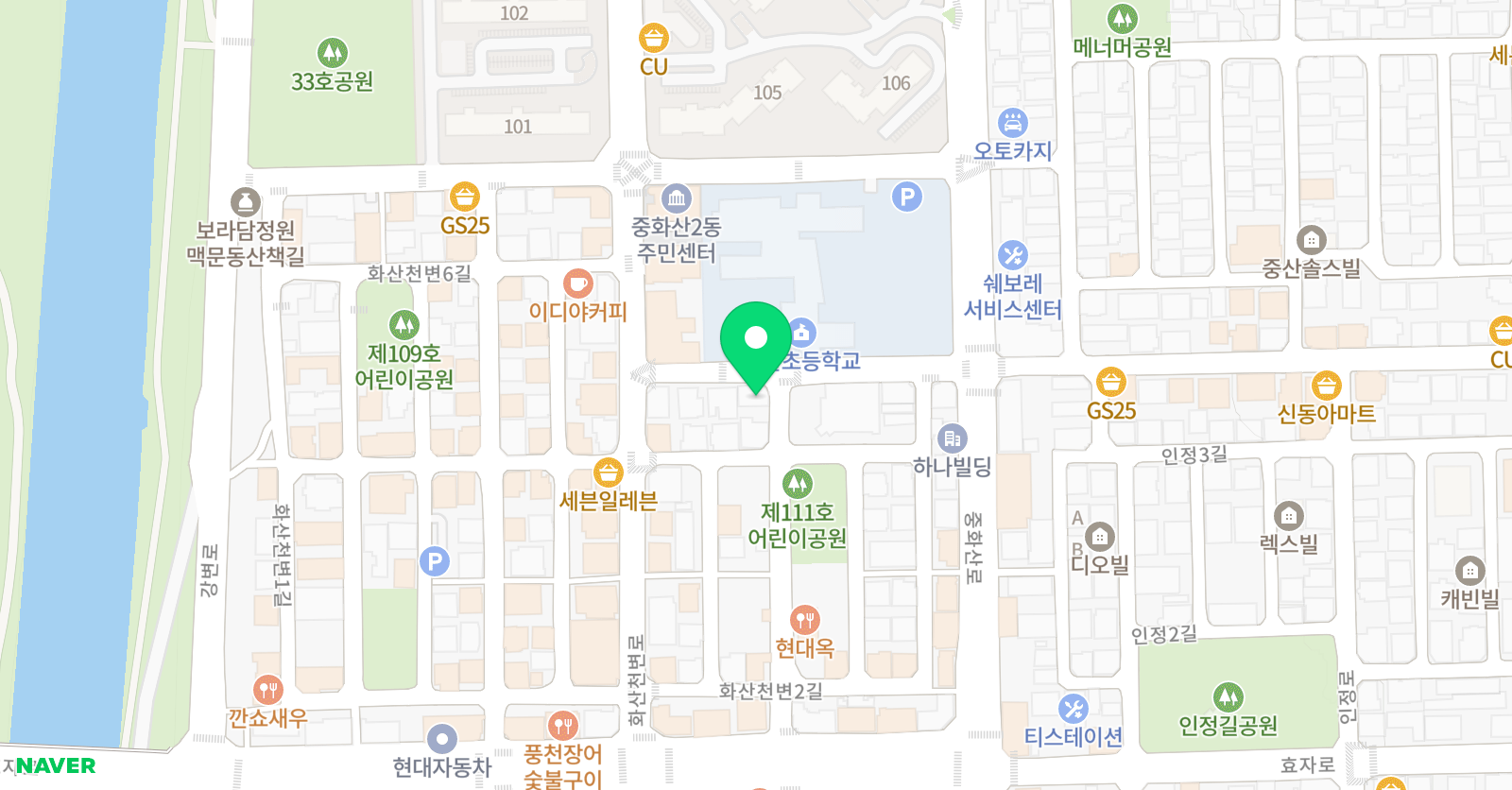 팀매드 잉글리쉬학원 위치