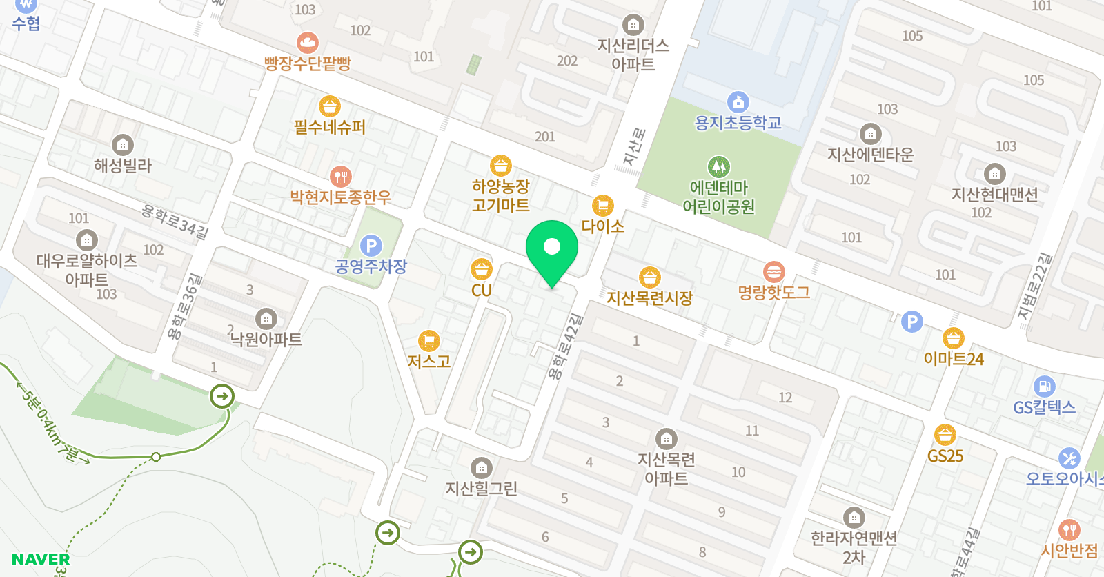청담 영어수학학원 위치