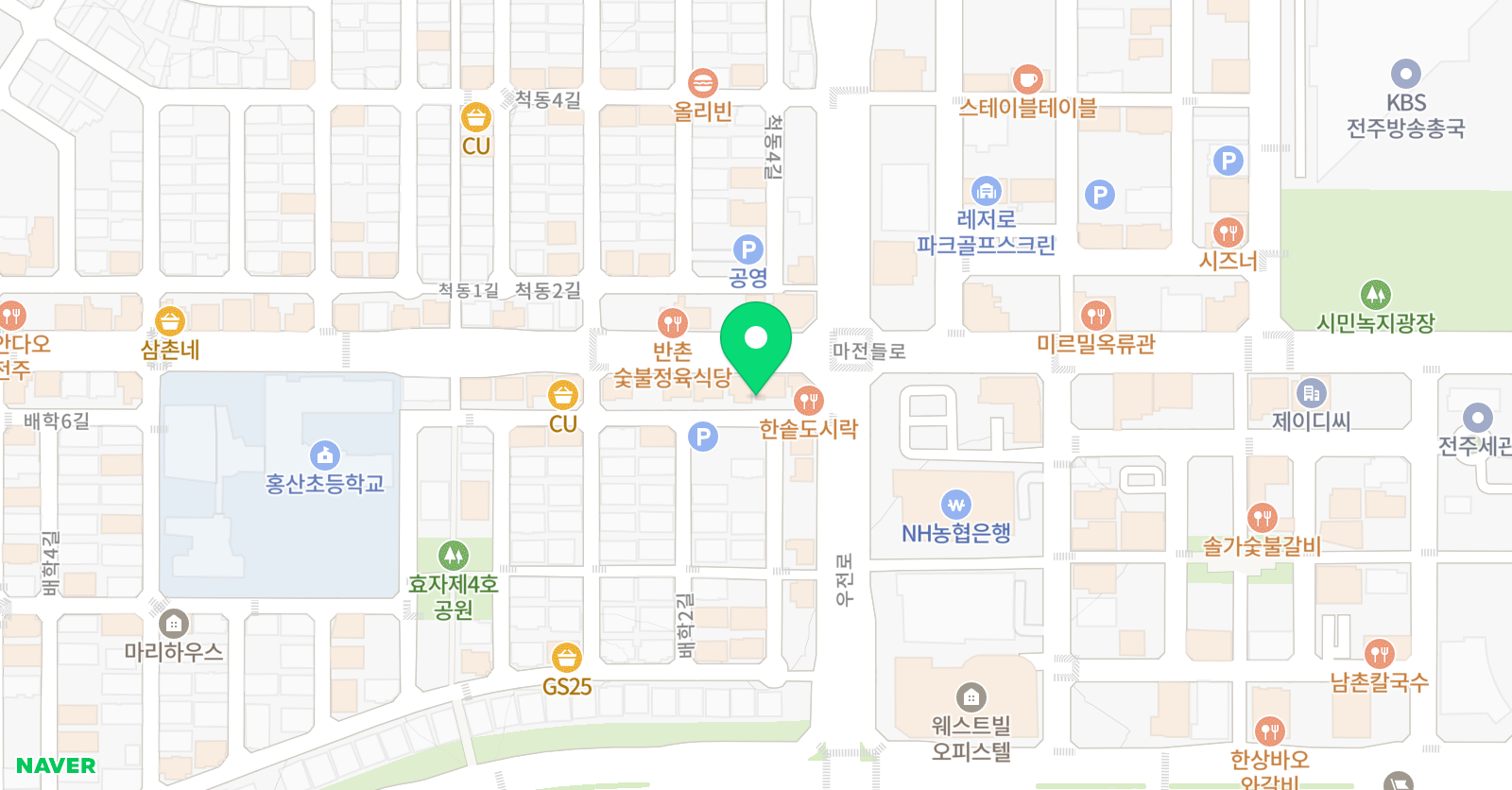 차 수학뮤엠 영어 홍산학원 위치