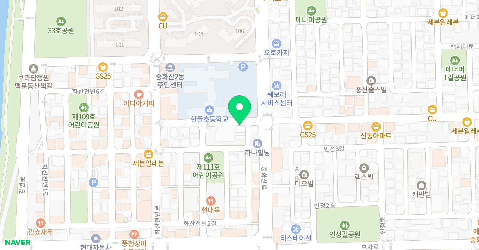 서울대강쌤 영어학원 위치