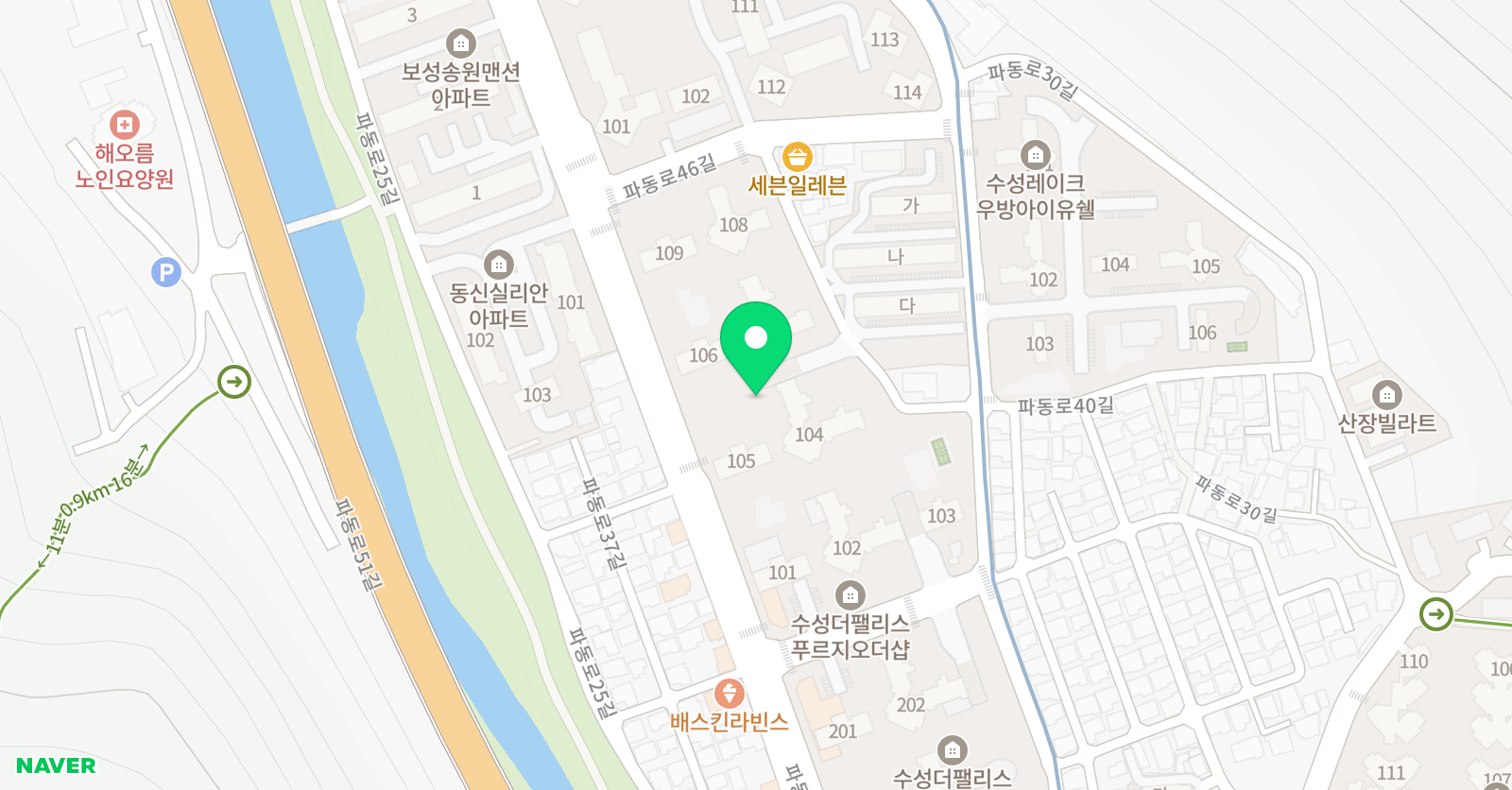 봉쌤 수학 위치