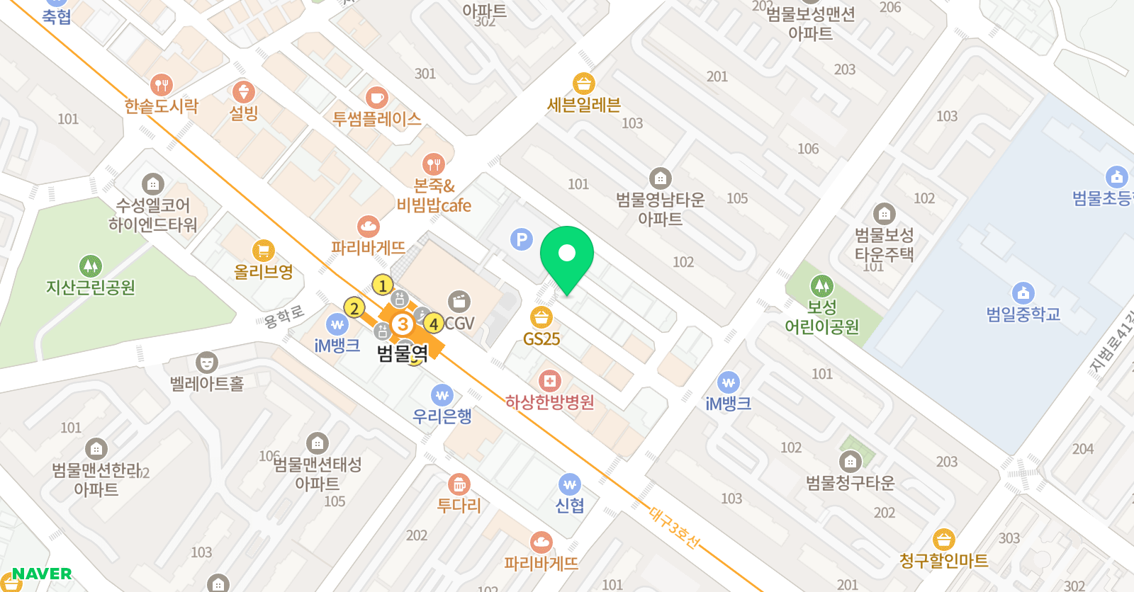 세계 태권도장 & EMP 줄넘기클럽 위치