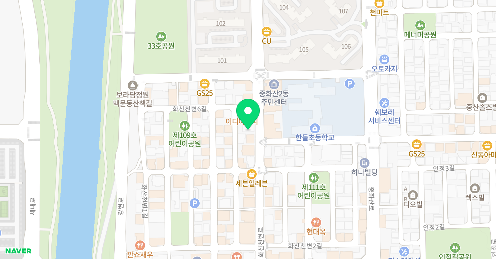 위즈피아 올린음악학원 위치