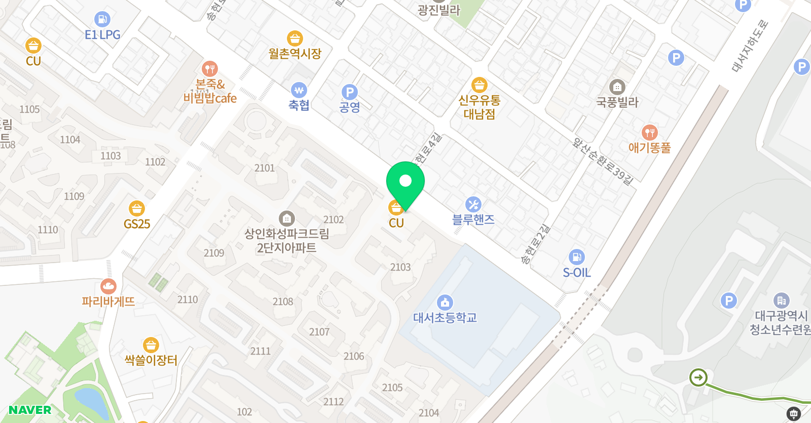 예뜨락미술 위치