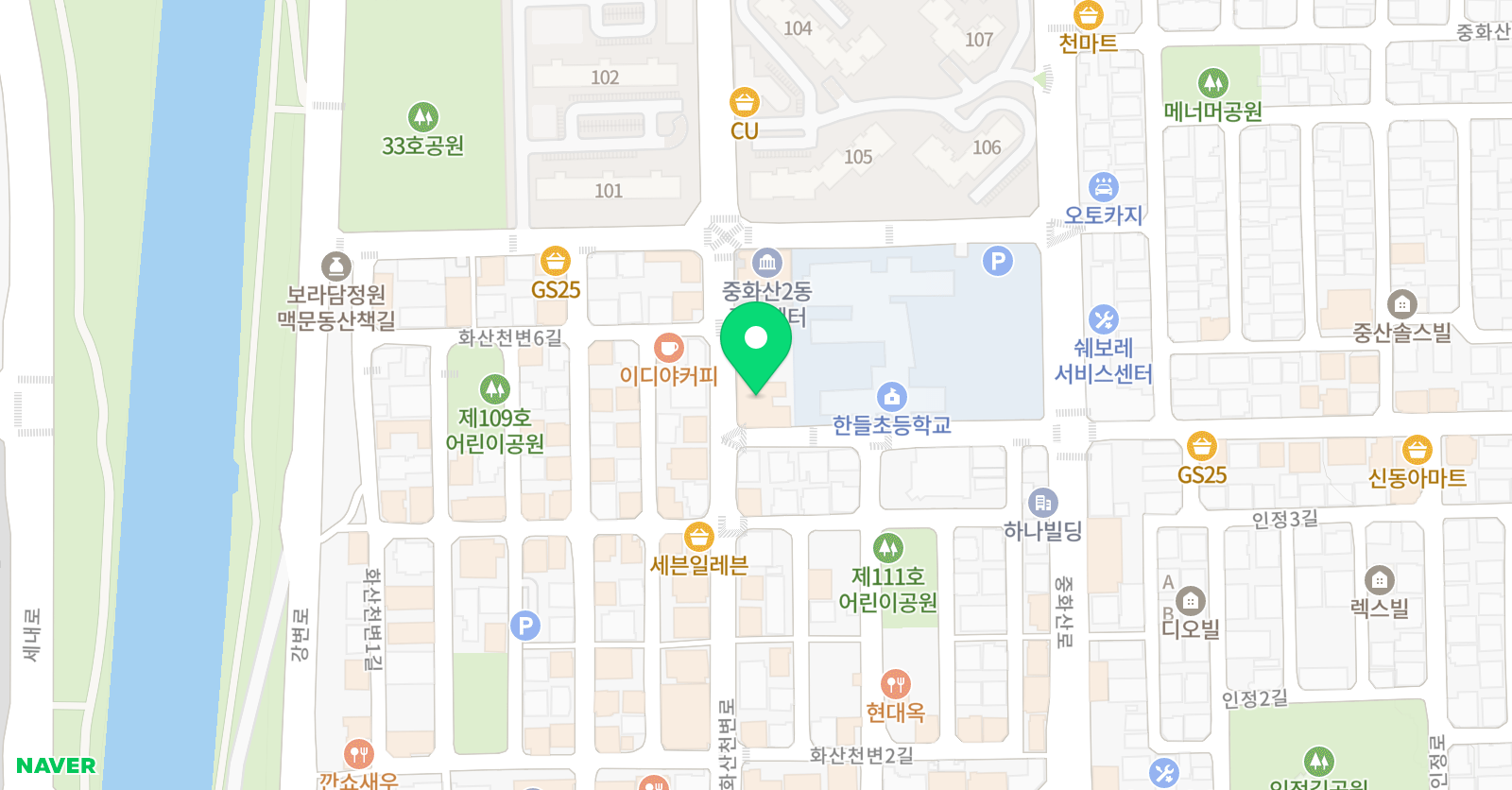 유나이츠 수학과학학원 위치