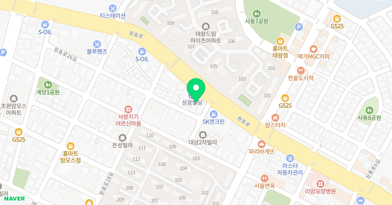 엘리트 영수학원 위치
