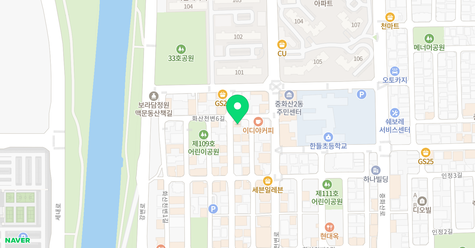 민들레영재수학교습소 위치
