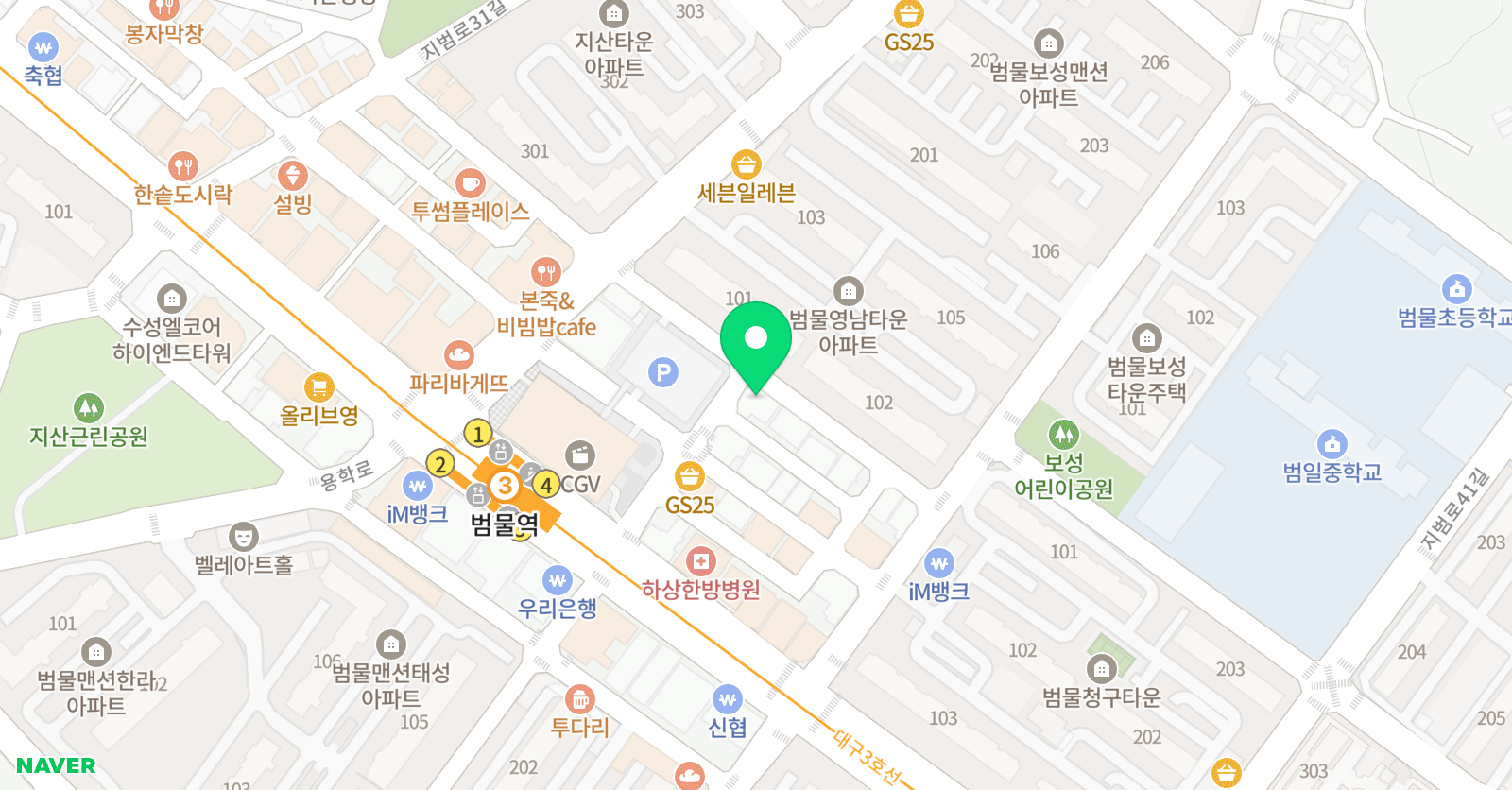 주은아 피아노스튜디오 음악학원 위치
