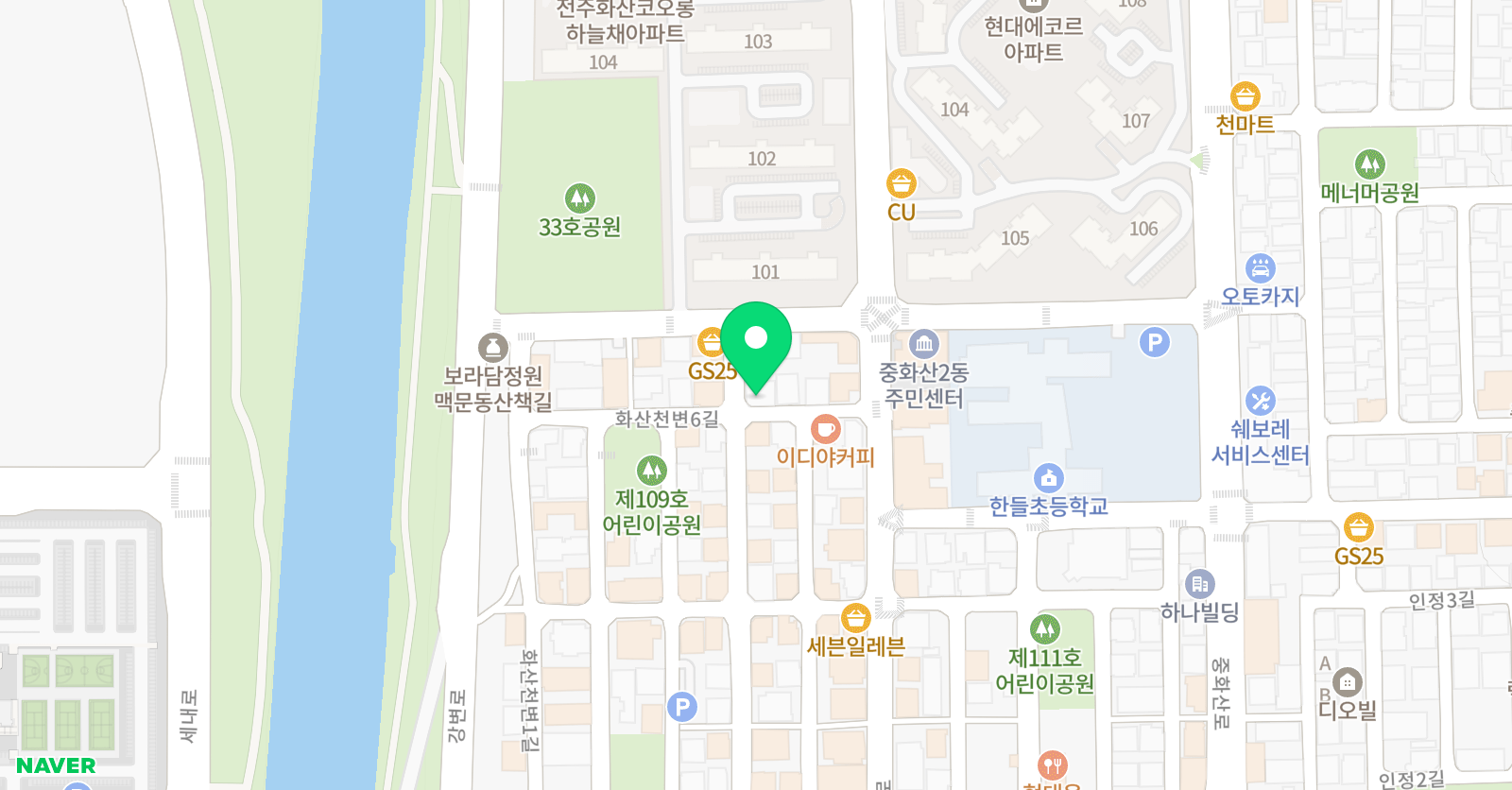 해인 국어전문학원 위치
