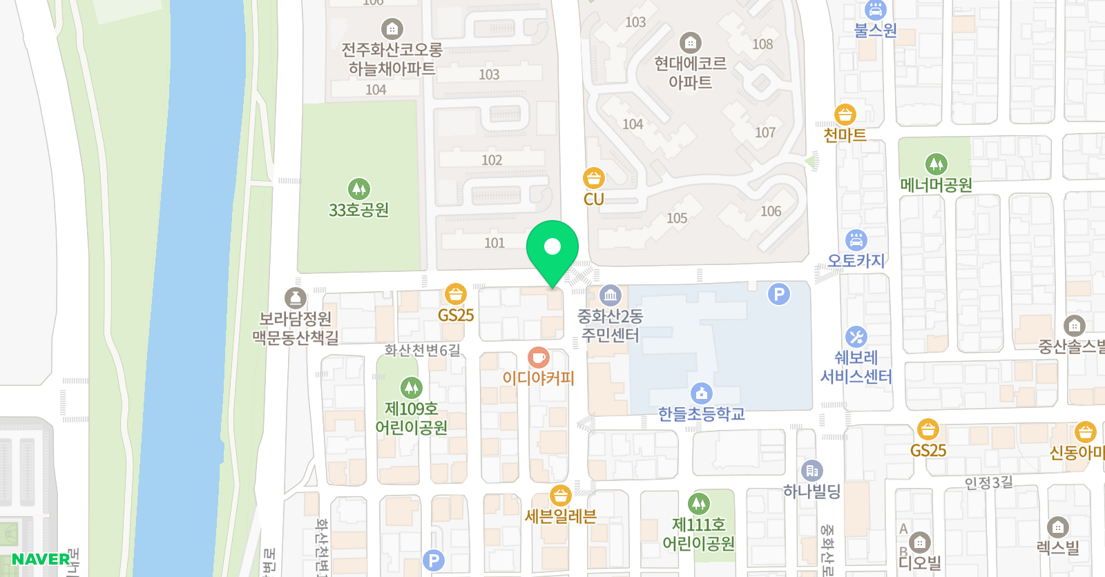 윤씨네과학마을 학원 위치