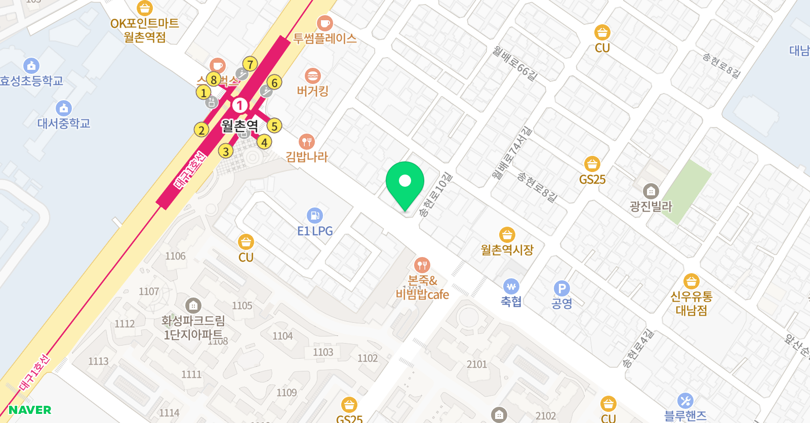 씨뮤직 실용음악학원 위치