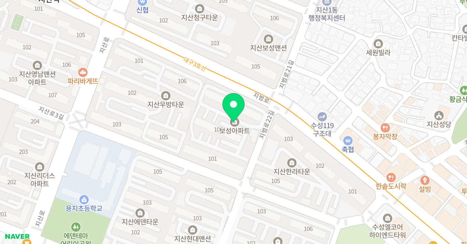 빨간펜 수학의달인 대구지산점 위치