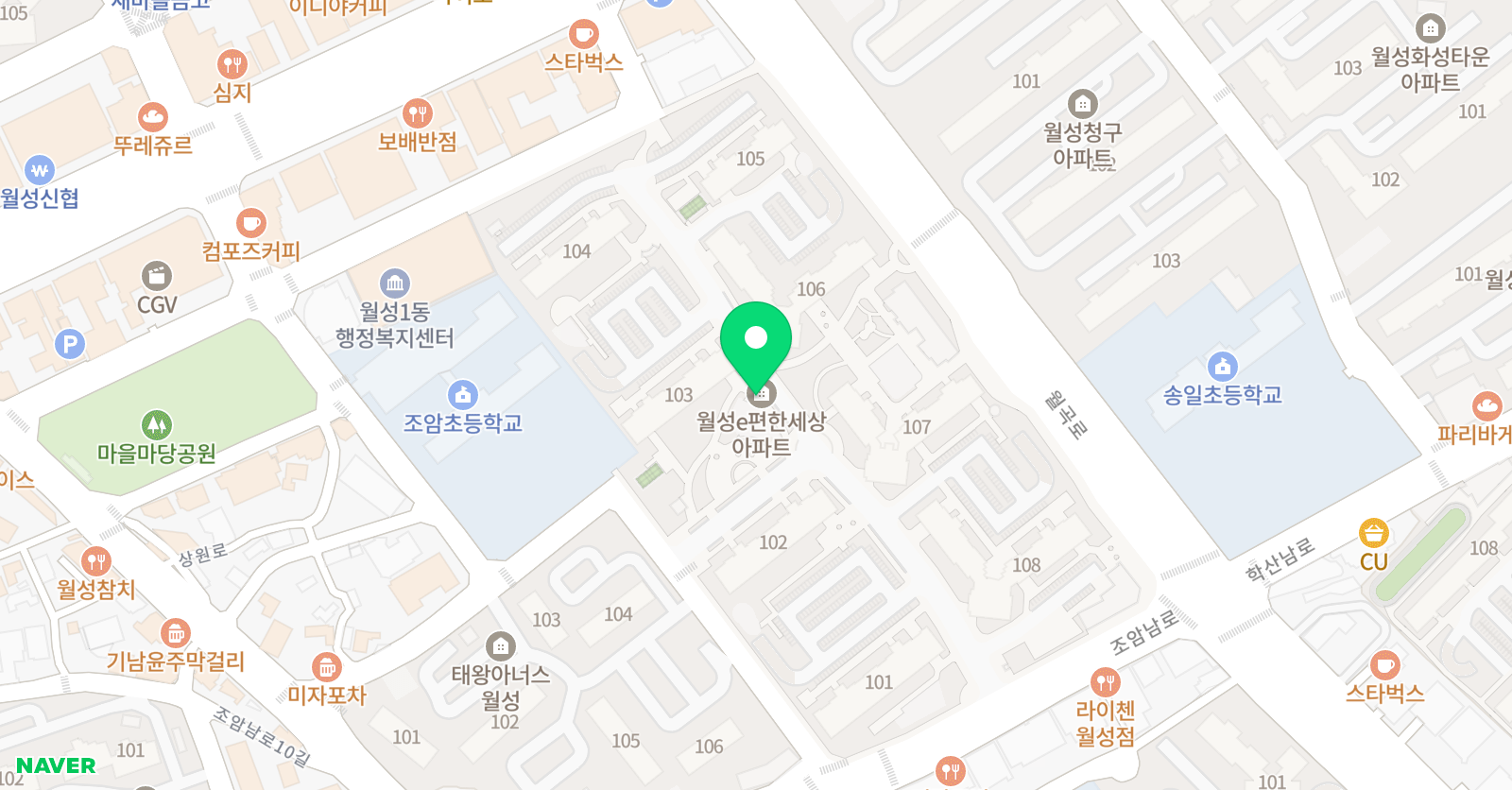로렌영어 위치