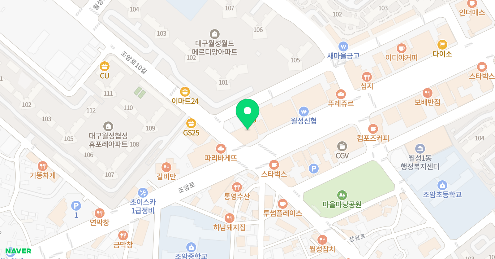 소마사고력수학 달서점 위치