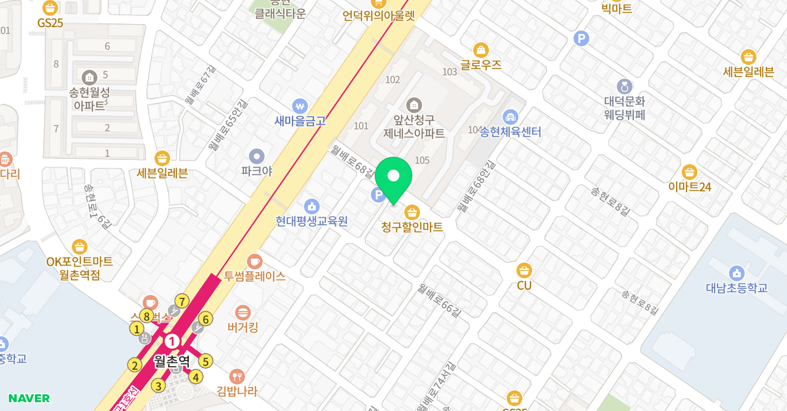 제이 수학학원 위치