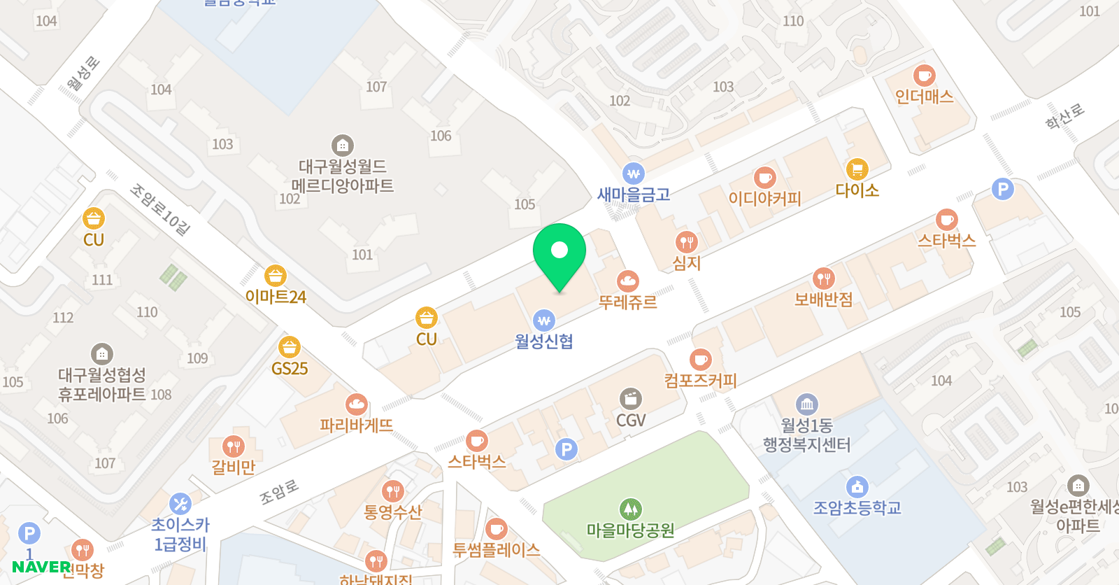 스토리창의미술학원 위치