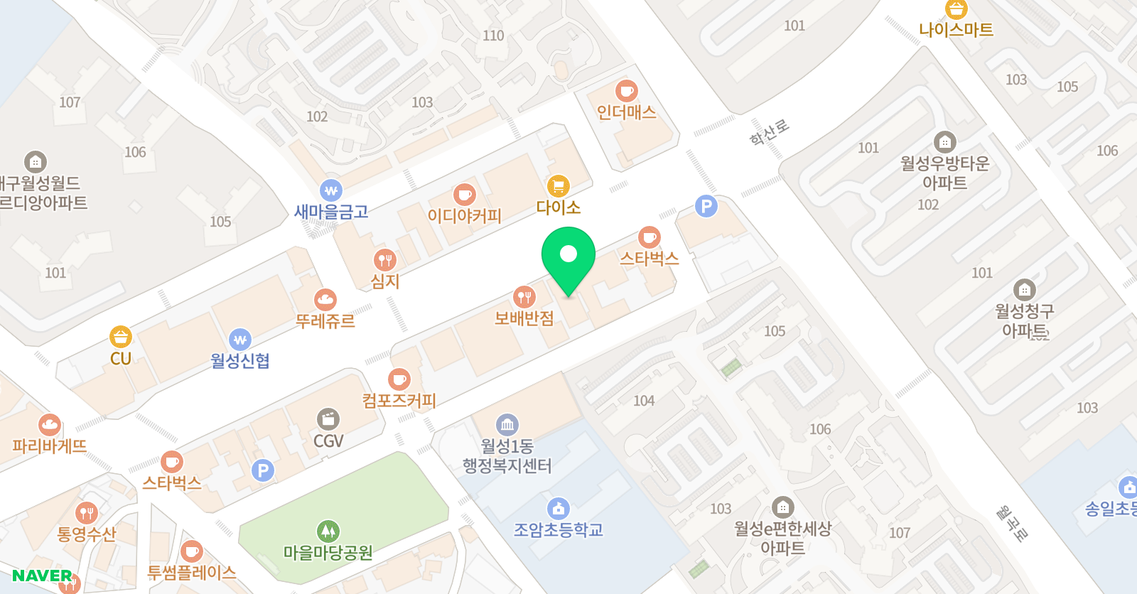 월성 셜대학원 위치