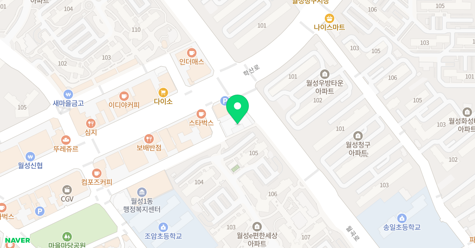 르씨엘 발레학원 위치