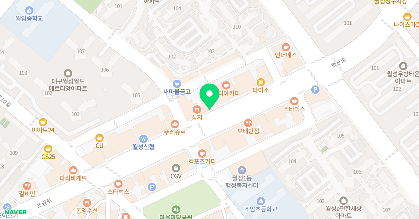 더원 수학과학학원 위치