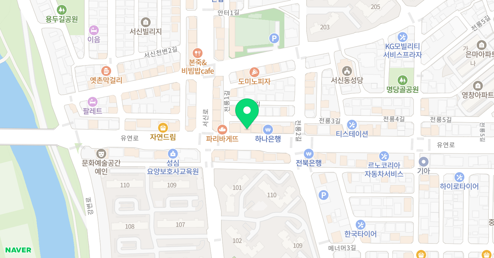 늘샘 수학학원 위치