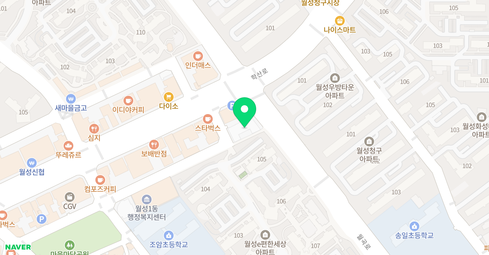 대덕영재교육학원 위치