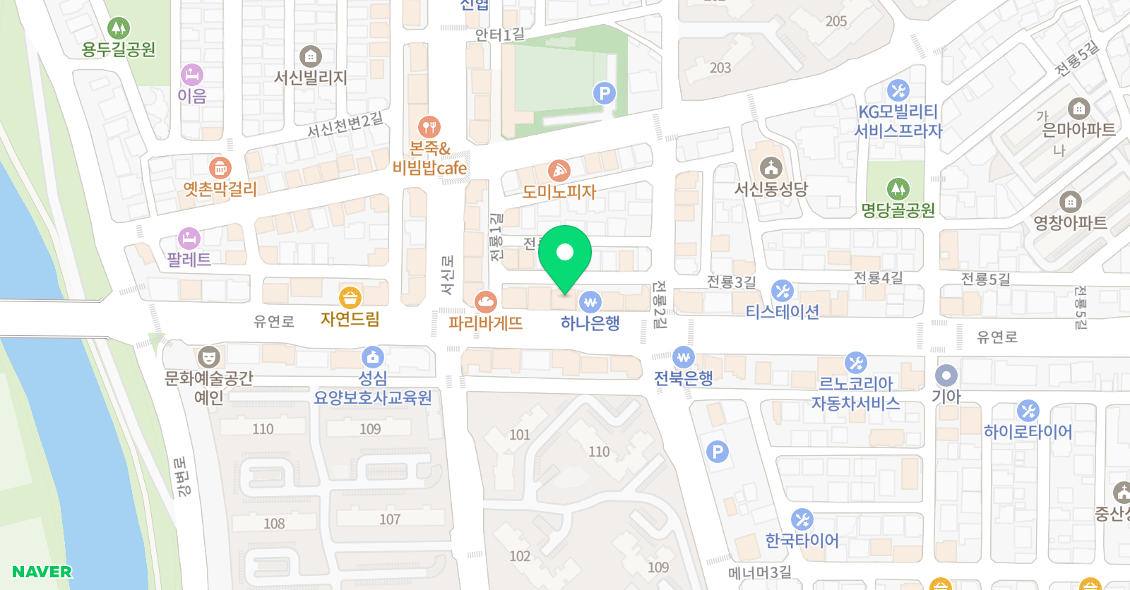 라온 수학학원 위치