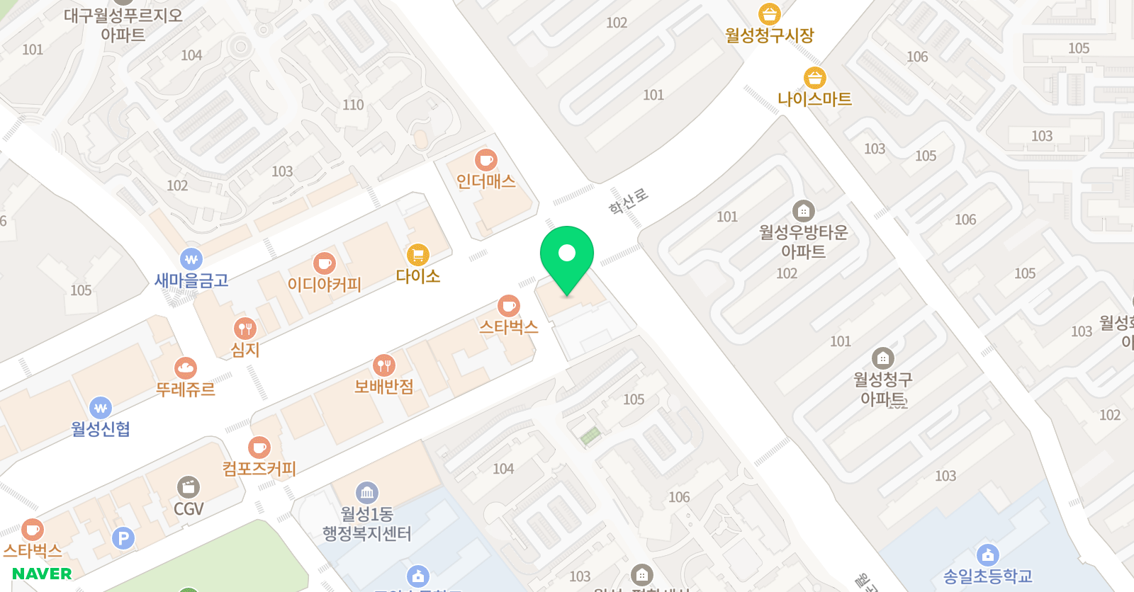 김쌤 YJ 영어학원 위치