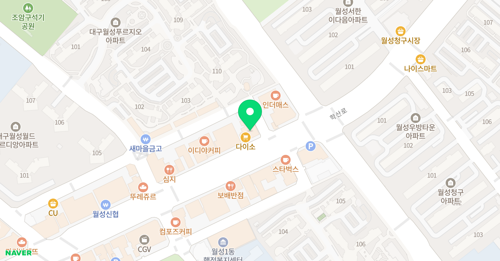 장쌤 수학교습소 위치