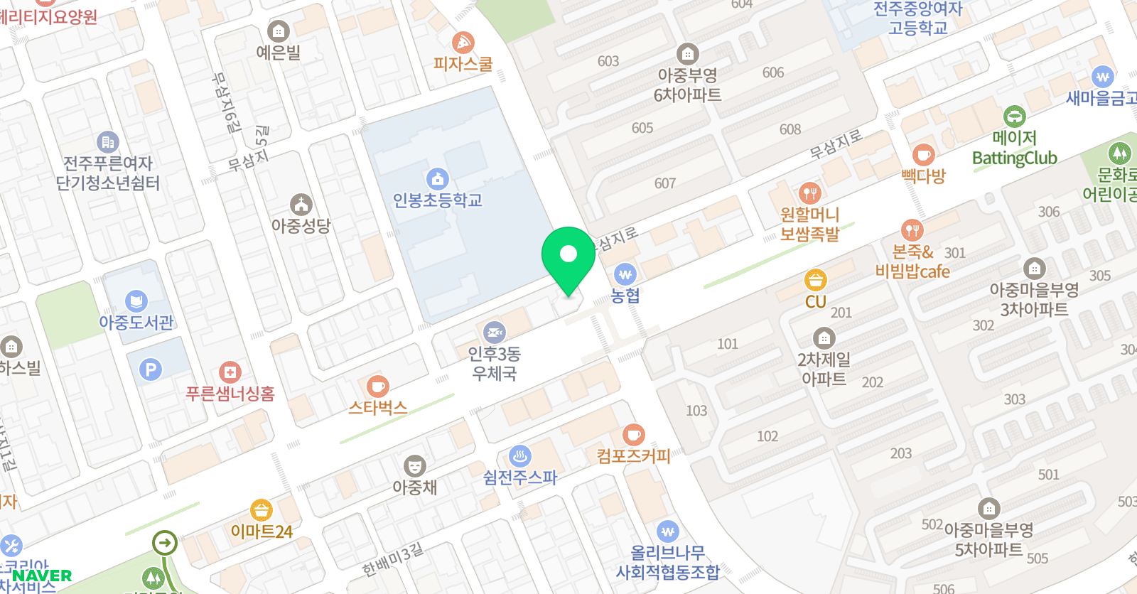 대교 하이캠퍼스 부영학원 위치